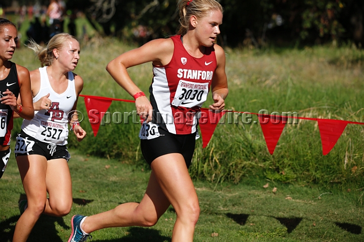 2014StanfordCollWomen-130.JPG - College race at the 2014 Stanford Cross Country Invitational, September 27, Stanford Golf Course, Stanford, California.